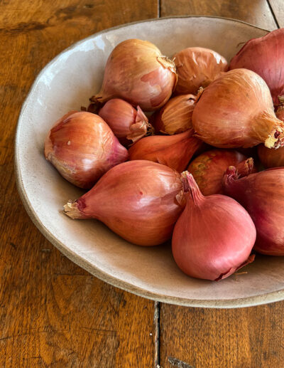 Bowl of French shallots Val-aux-Vents