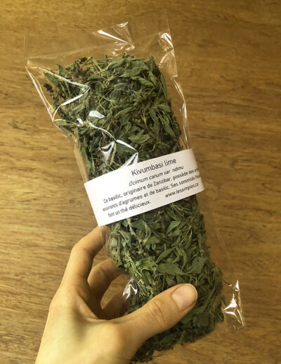 basilic Kivumbasi lime séché